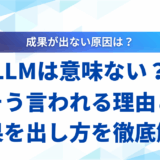LLM 意味ない