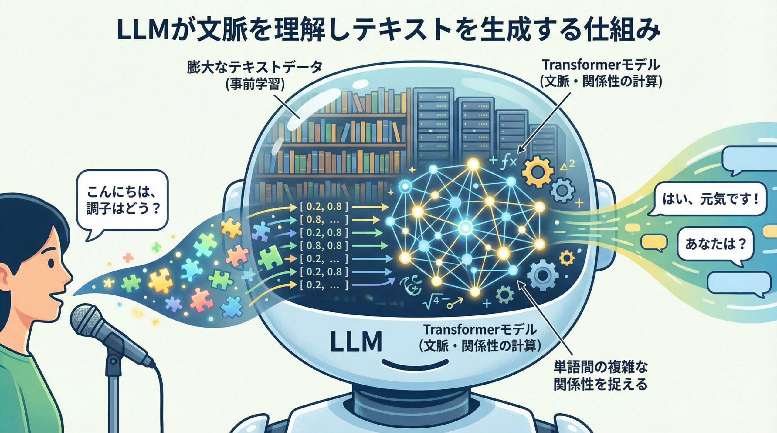 なぜ人間のように対話できるのか