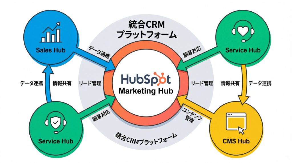 HubSpot Marketing Hubを中心とした各種機能の連携