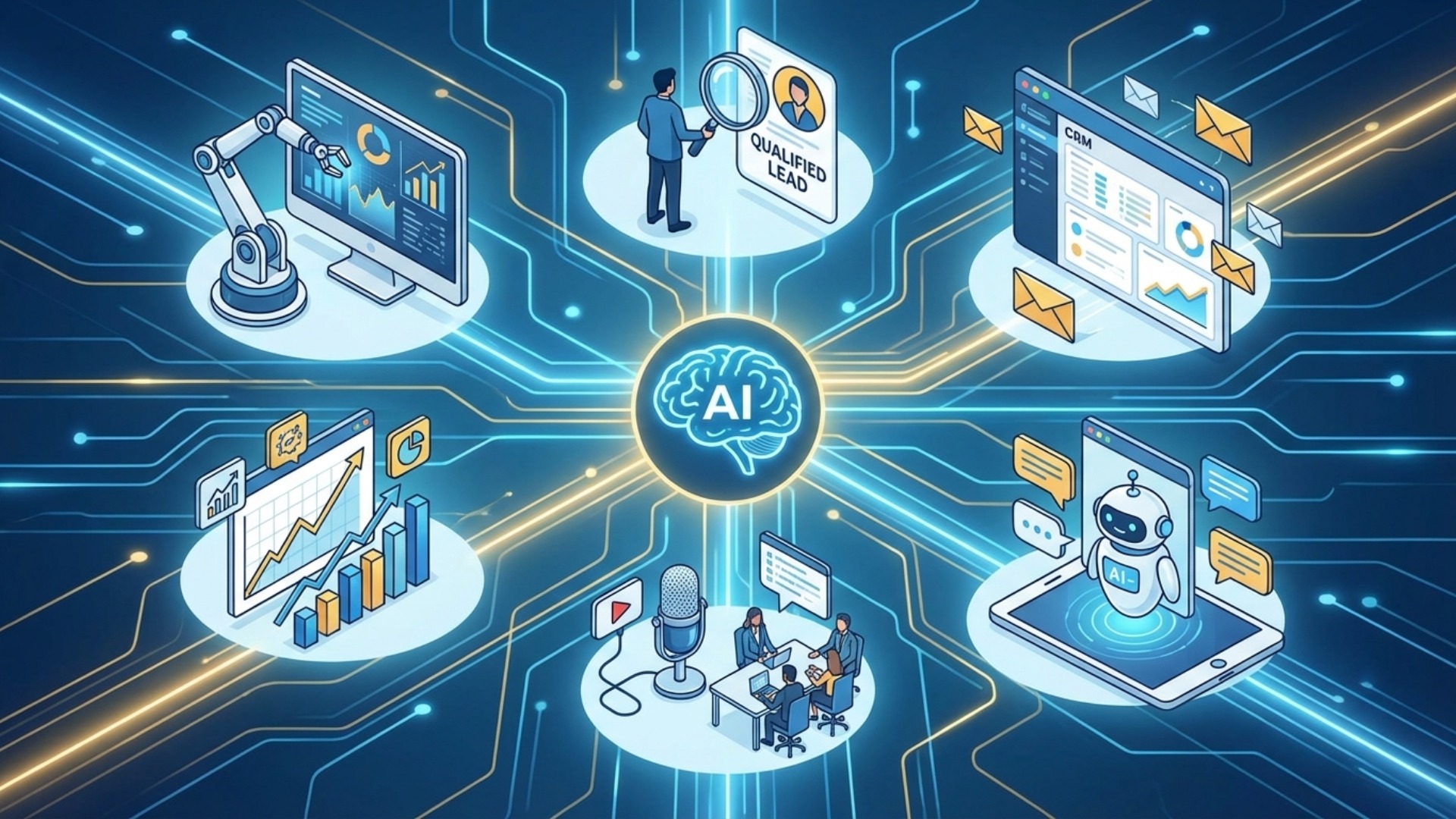 営業活動におけるAIの主な活用方法6選