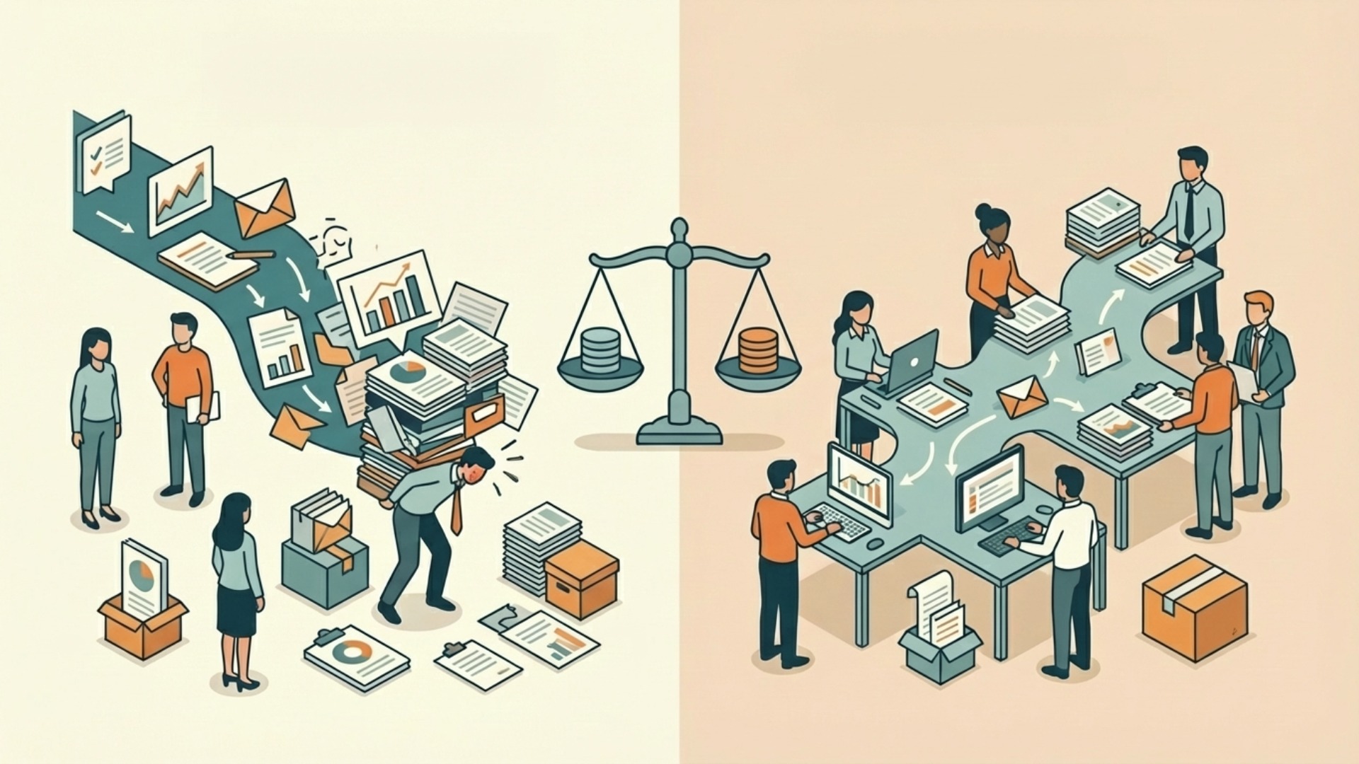 業務平準化とは？業務標準化との違いを明確に解説