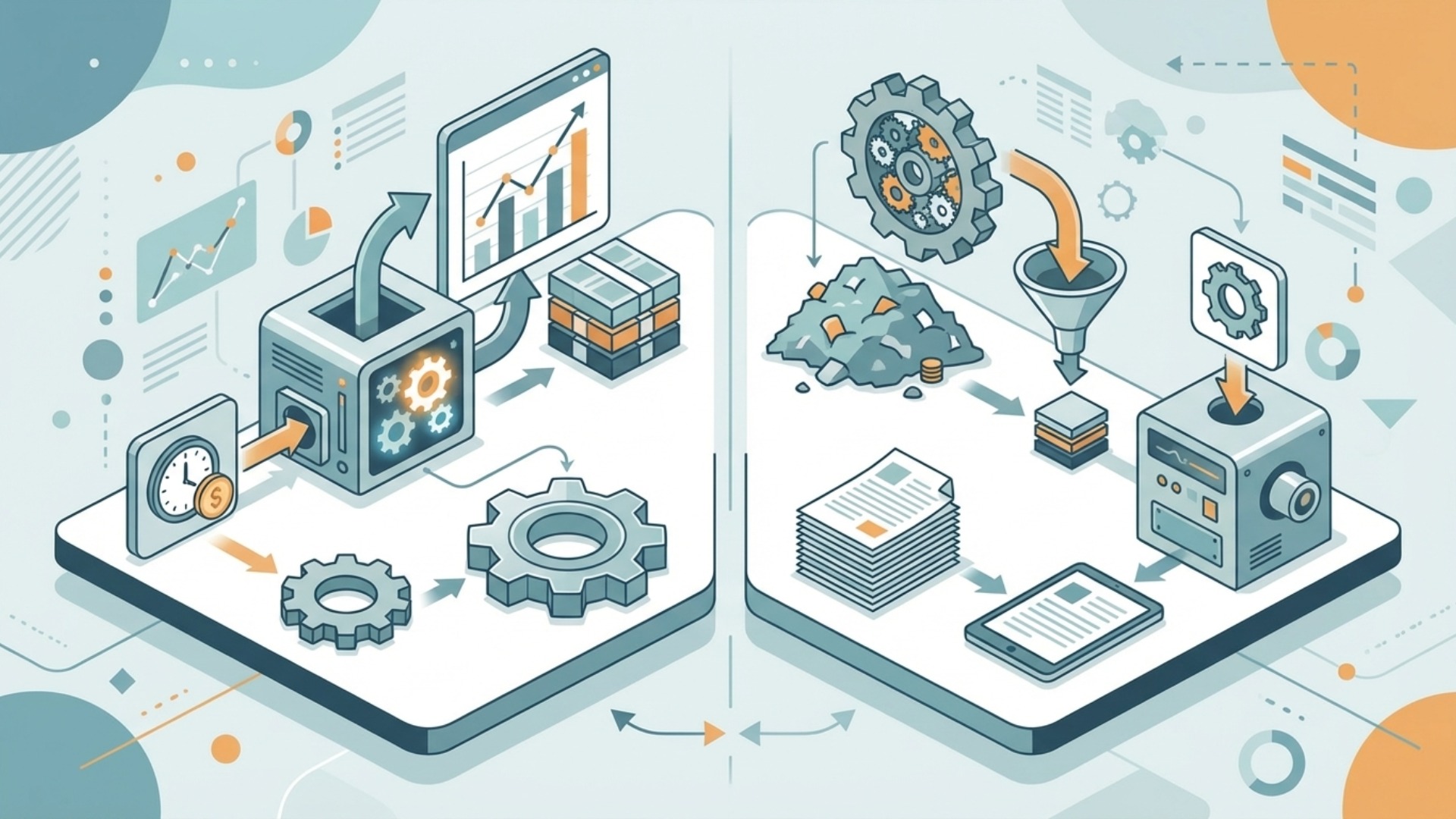 生産性向上と業務効率化の基本的な違い
