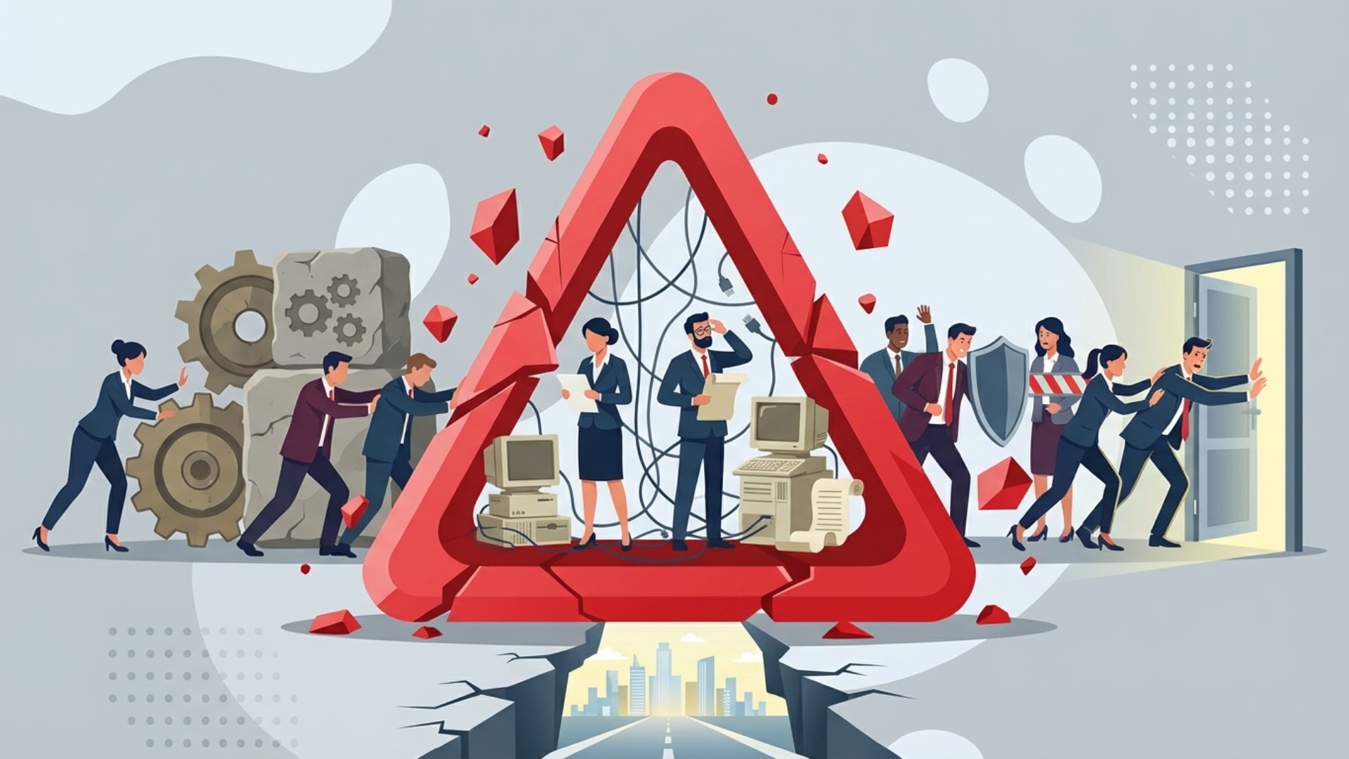 生産性向上を阻害する社内の共通課題