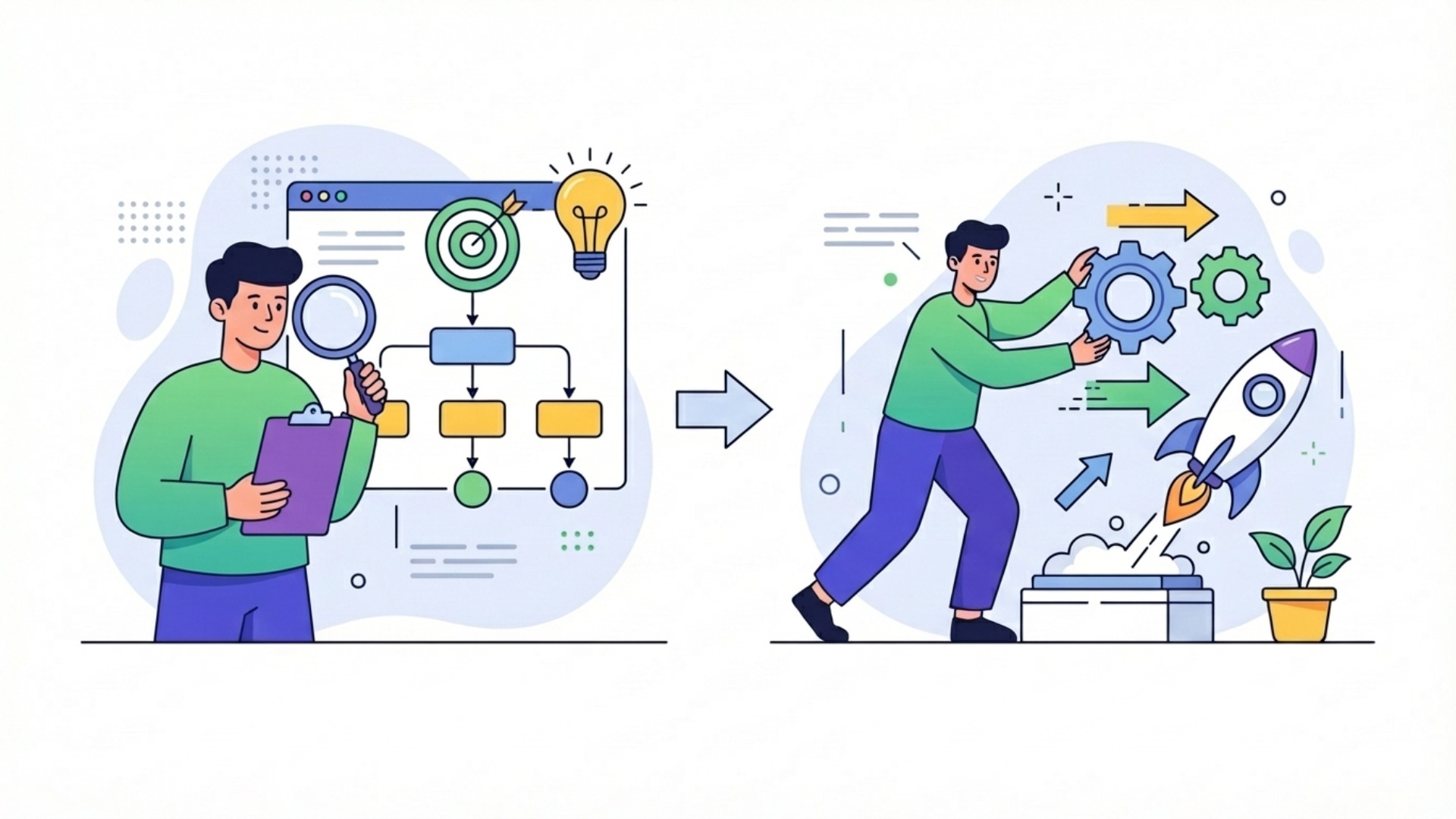 生産性向上を実現するための2ステップ