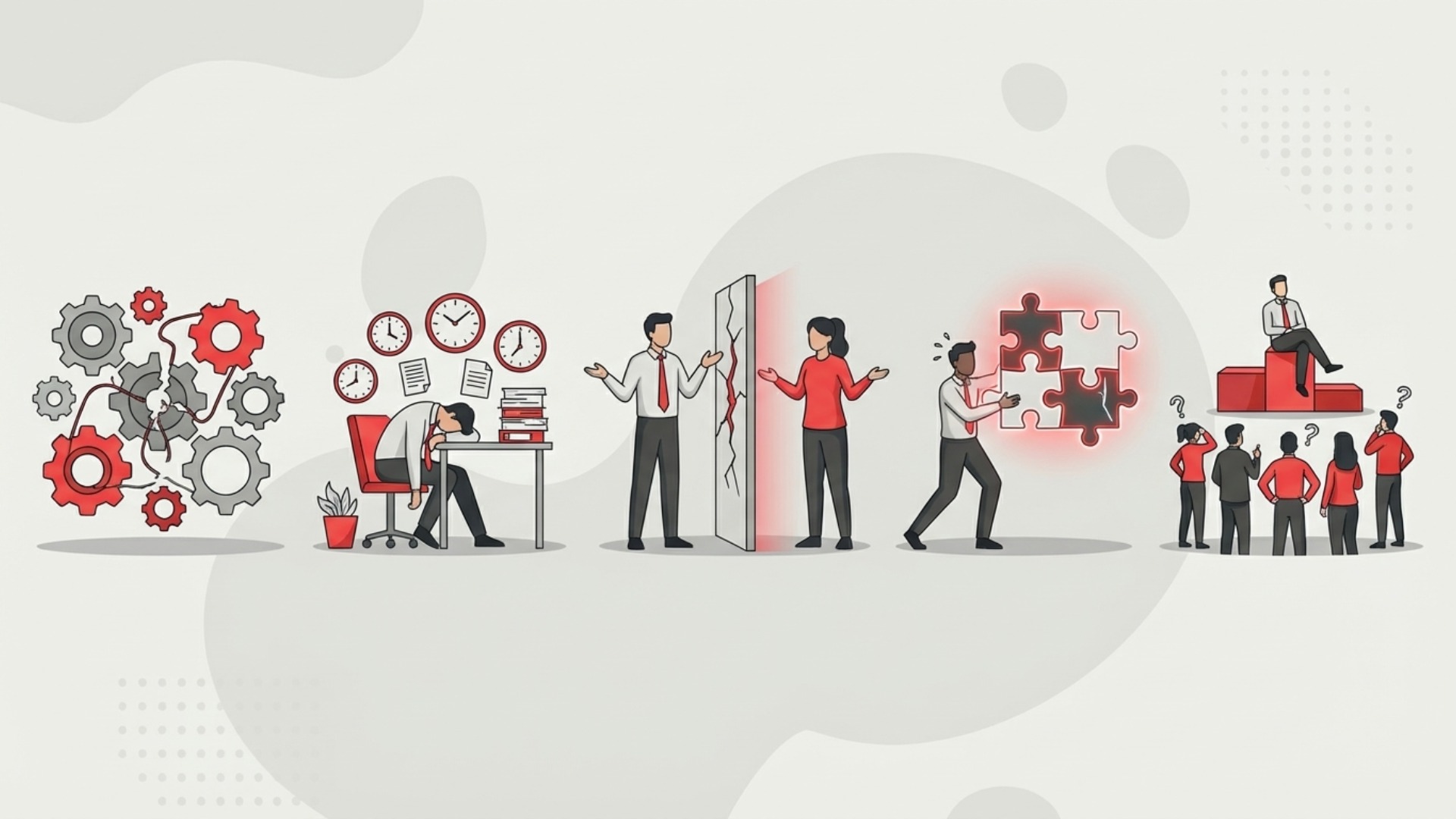 生産性向上を阻む代表的な5つの課題