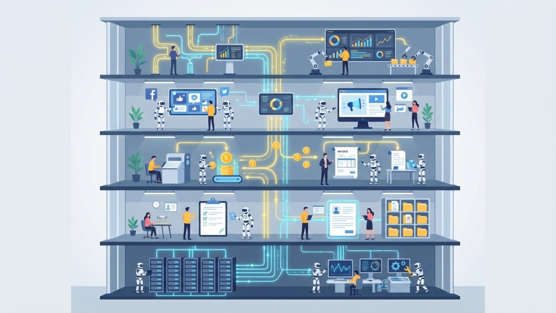 【部門別】自動化ソリューションの具体的な活用例