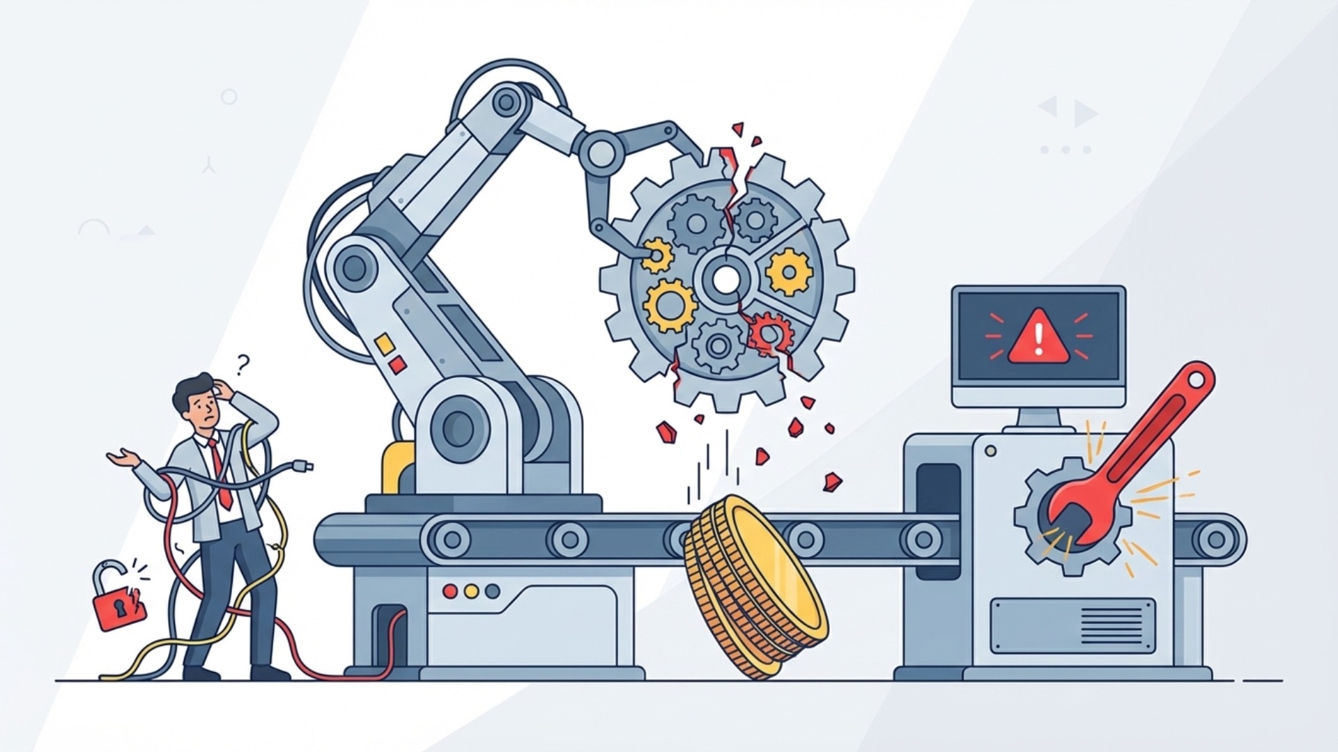 業務自動化の導入におけるデメリットと注意点