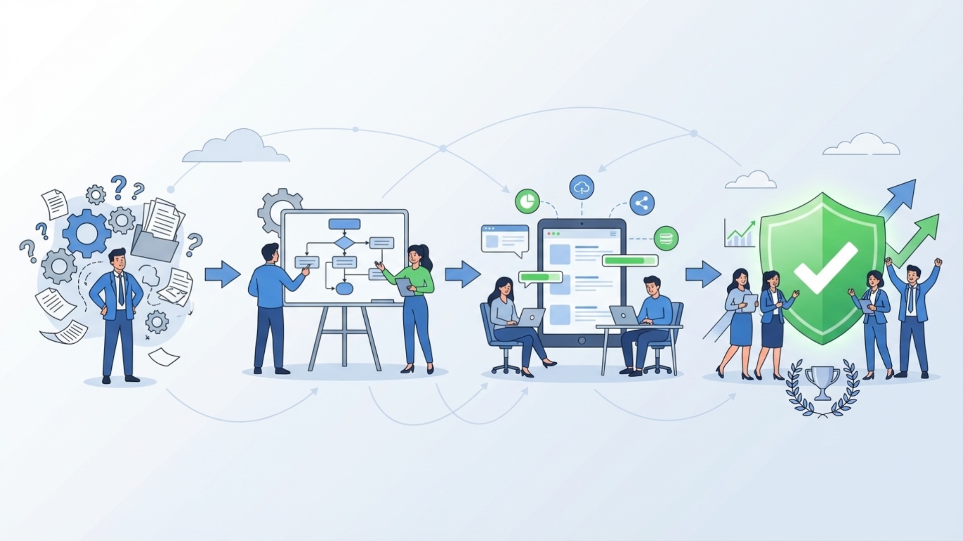 業務効率化の進め方【失敗しないための4ステップ】