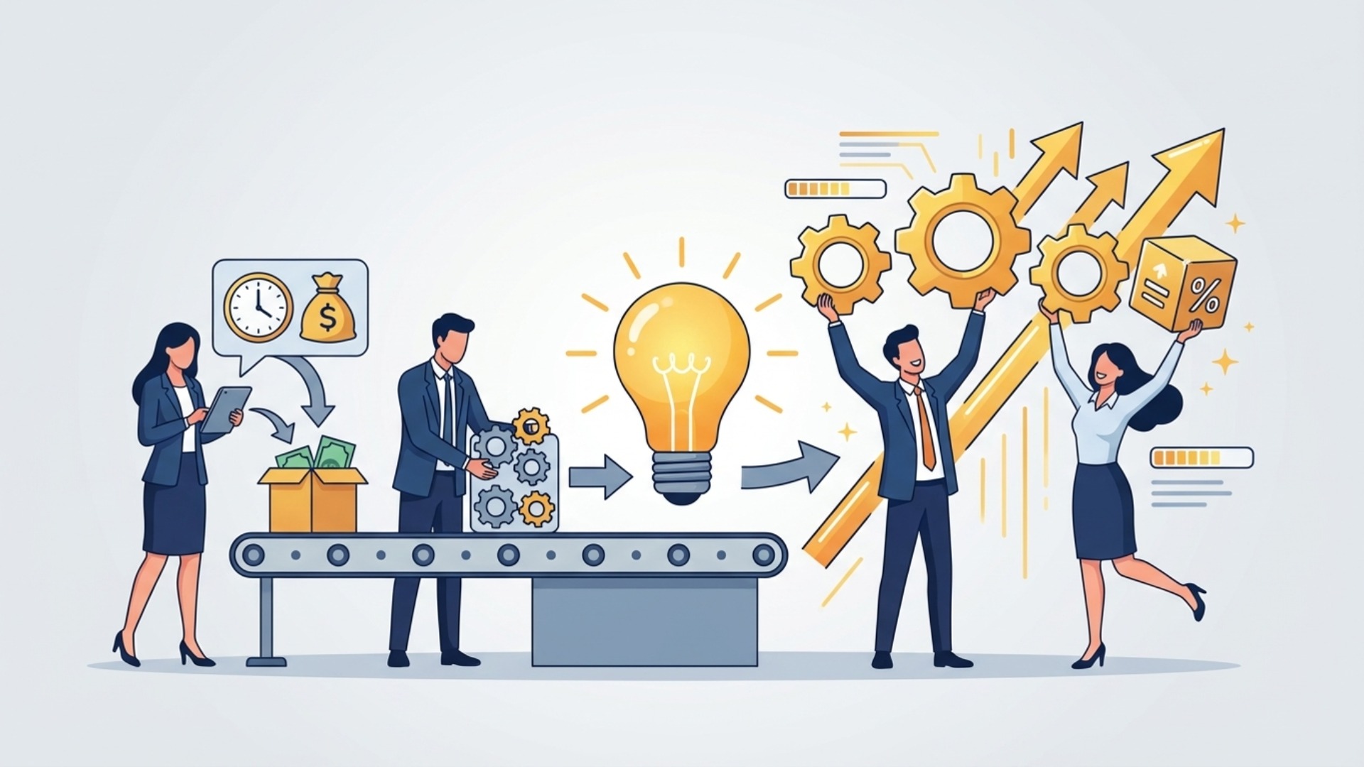 生産性向上を達成するための具体的な施策