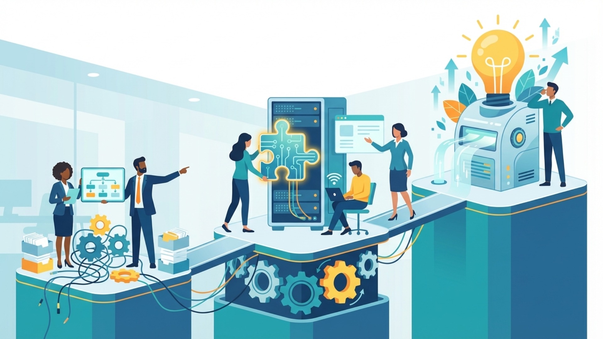 業務効率化ソリューション導入を成功させる3ステップ