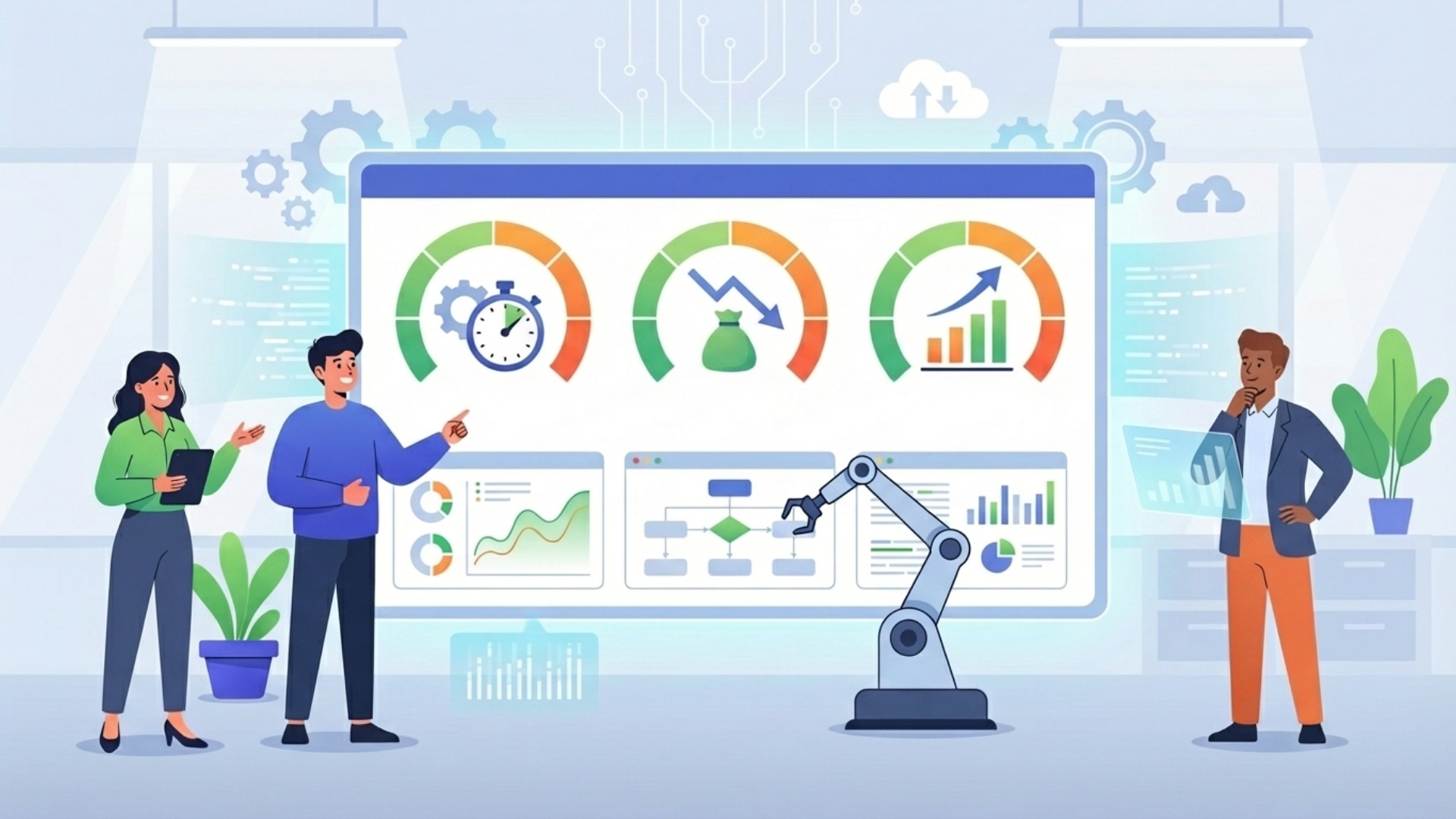 自動化の導入効果を測定するための重要指標（KPI）