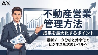 【2026年】不動産営業の管理方法｜成果を最大化するポイントとツール5選
