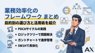 【プロが教える】業務効率化のフレームワーク6選！目的別の選び方と活用術