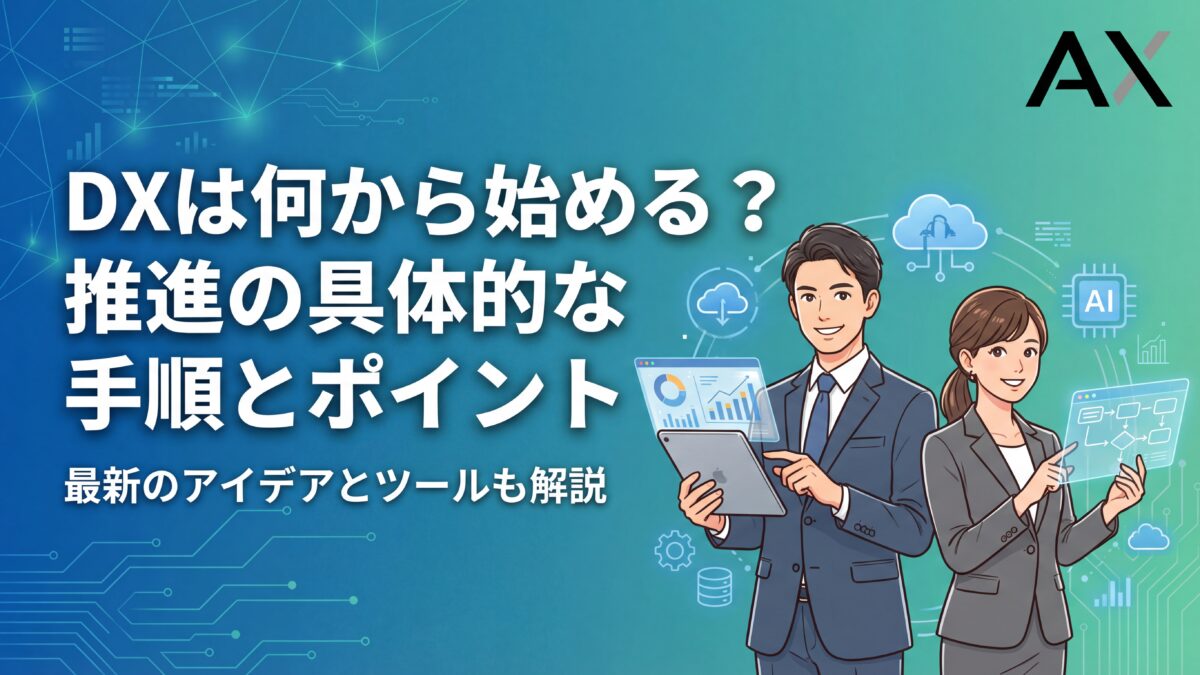 【実例付き】DXは何から始める？推進の具体的な手順と成功のポイントを解説
