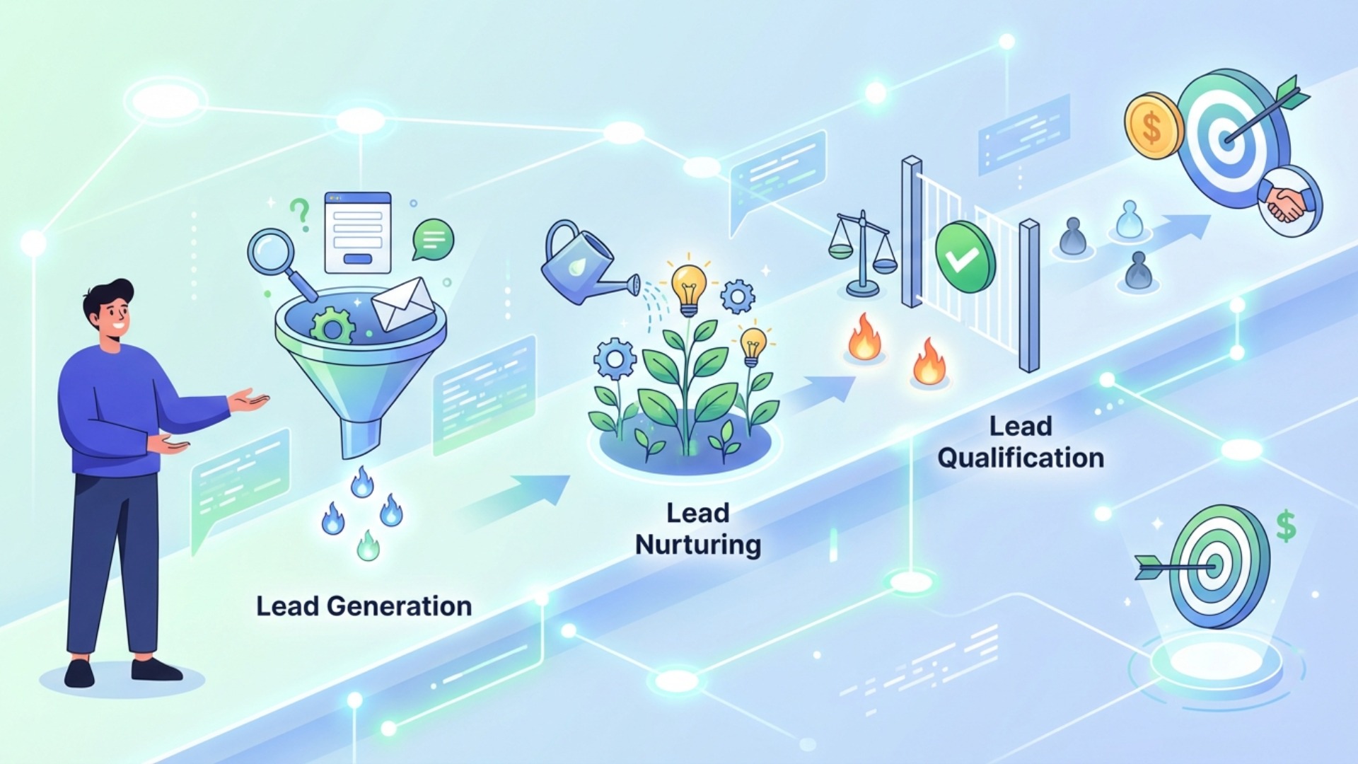 MAが担うリード管理の3つの主要プロセス