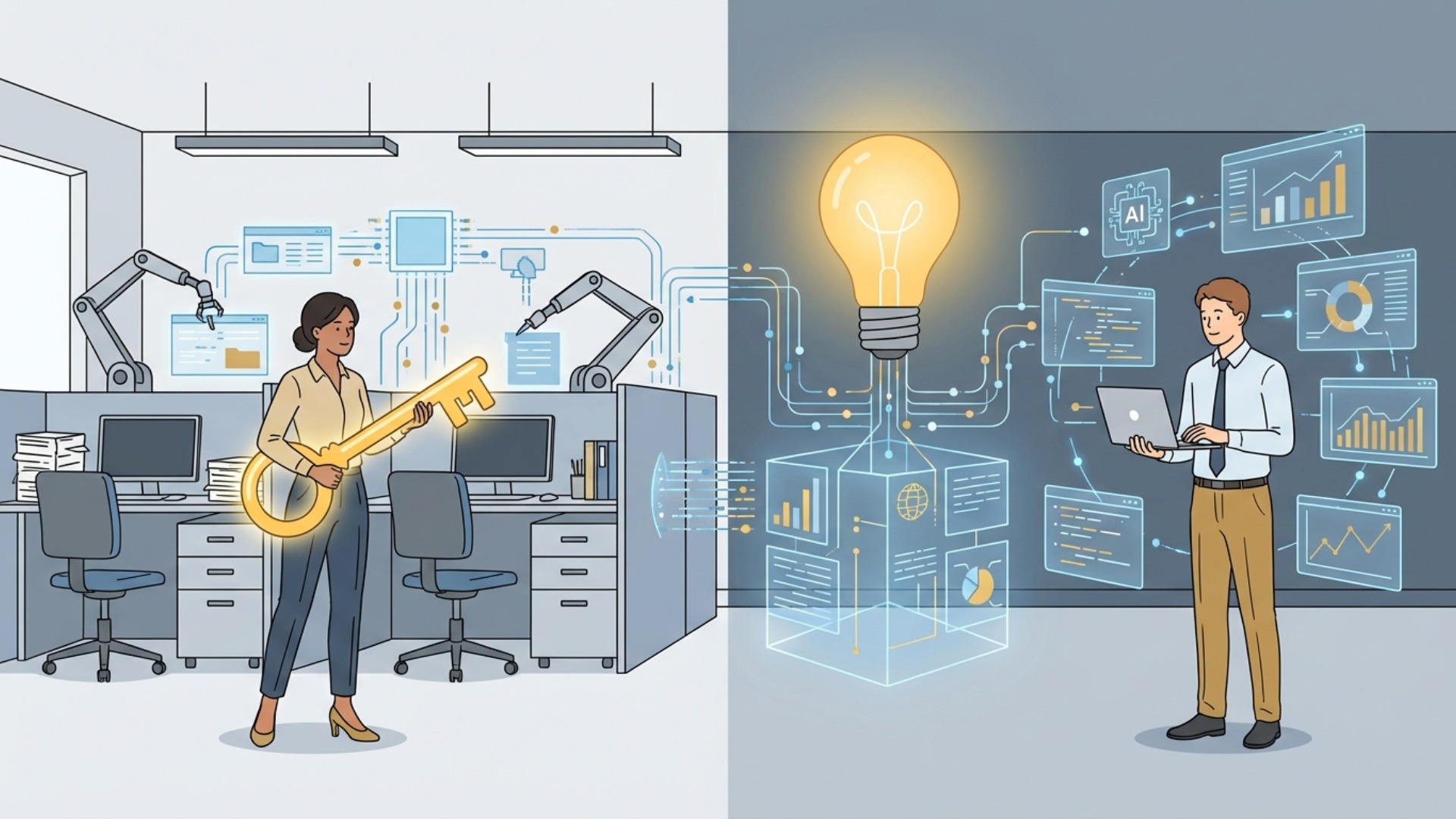 AI活用による抜本的な業務改革と人件費削減