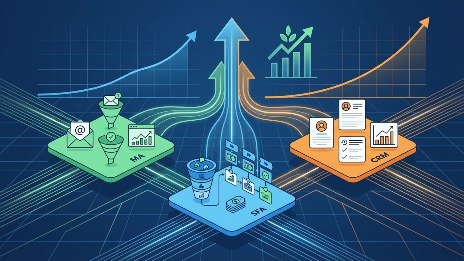 MAとSFA/CRMの違いとは？リード情報の連携で成果を最大化